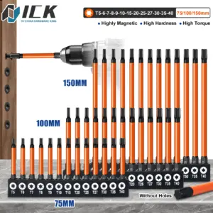 pontas chave torx t5-t40