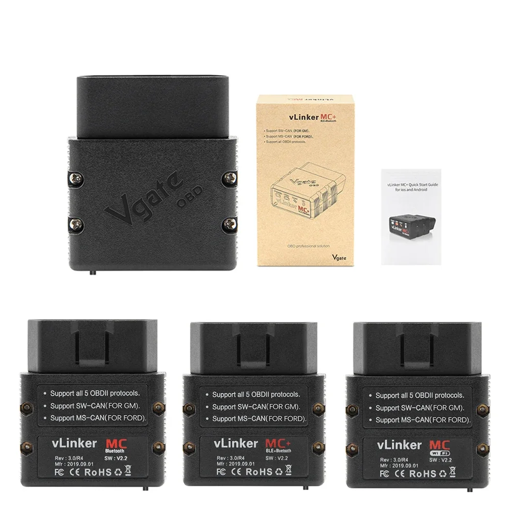 Vgate Vlinker MC+ OBD2 Bluetooth 4.0 Scanner Automotivo - Imagem 2