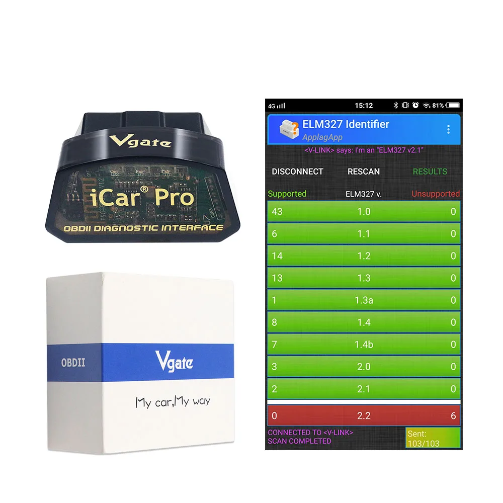 Scanner Automotivo Vgate Icar Pro ELM327 Bluetooth 4.0 OBD2 - Imagem 2