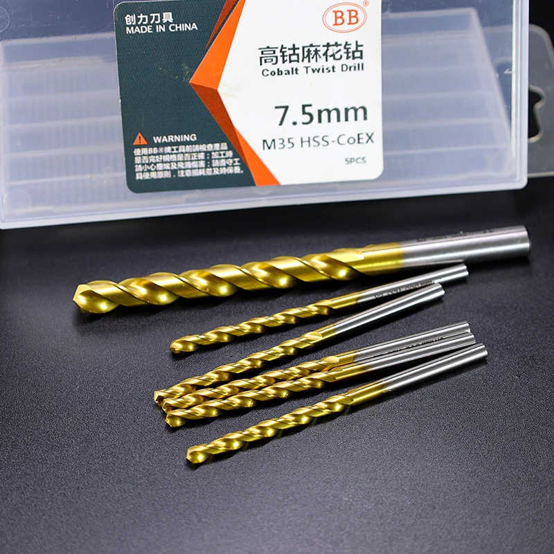 Broca Helicoidal Cobalto M35 HSS-Co 1mm-13mm para Metal e Inox - Imagem 5