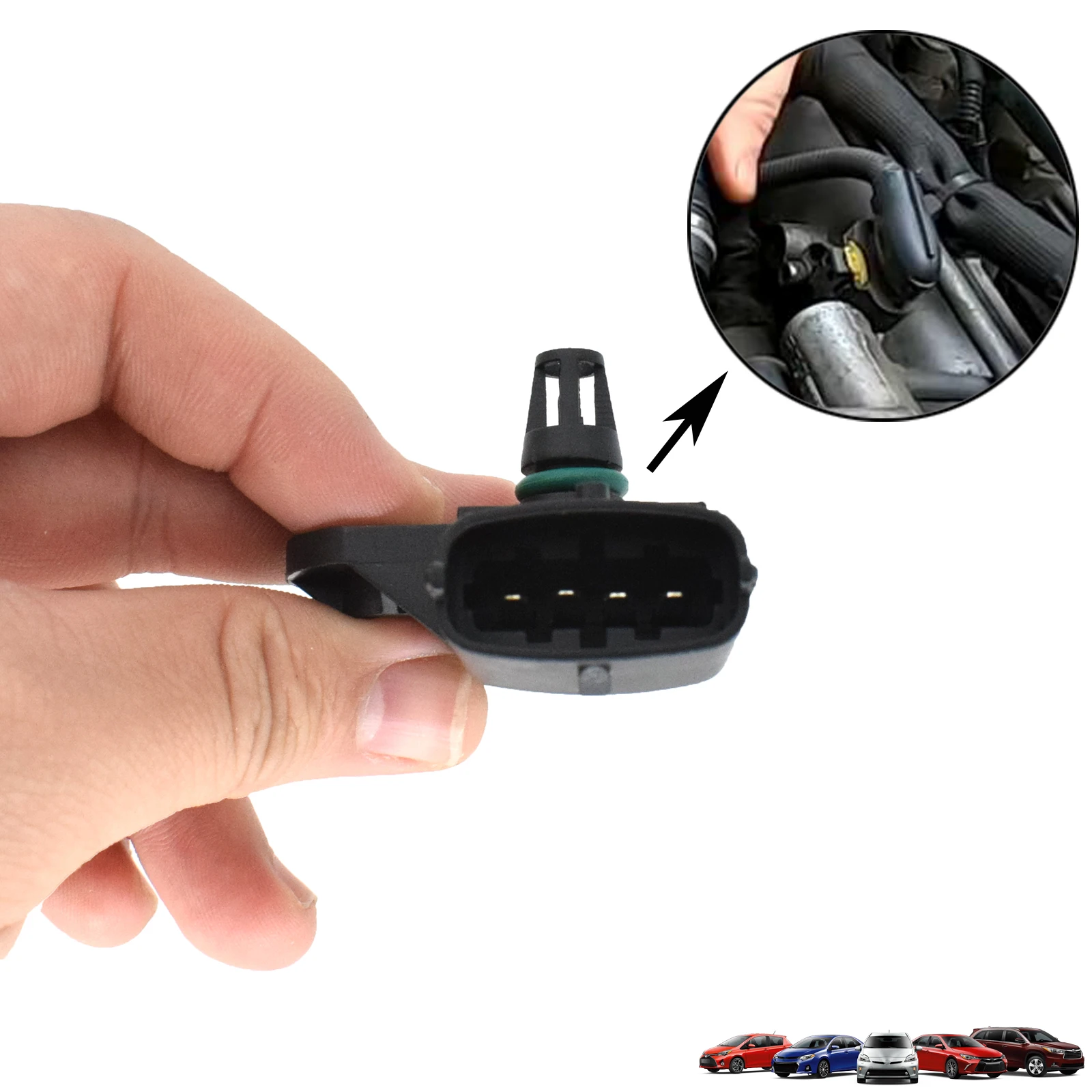 Sensor MAP Pressão 0281002437 para Opel Astra H J Zafira A - Imagem 5