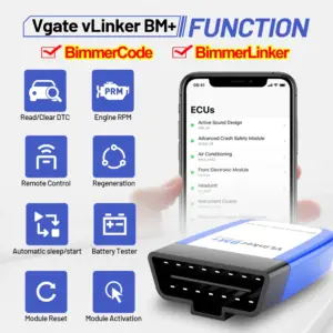 scanner automotivo vgate vlinker bm+ obd2