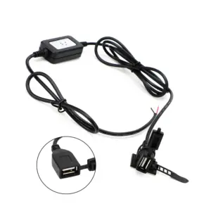 carregador usb moto 12v 24v guidão