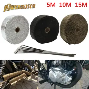 fita térmica escape moto fibra de vidro