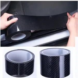 adesivo fibra carbono transparente proteção carro