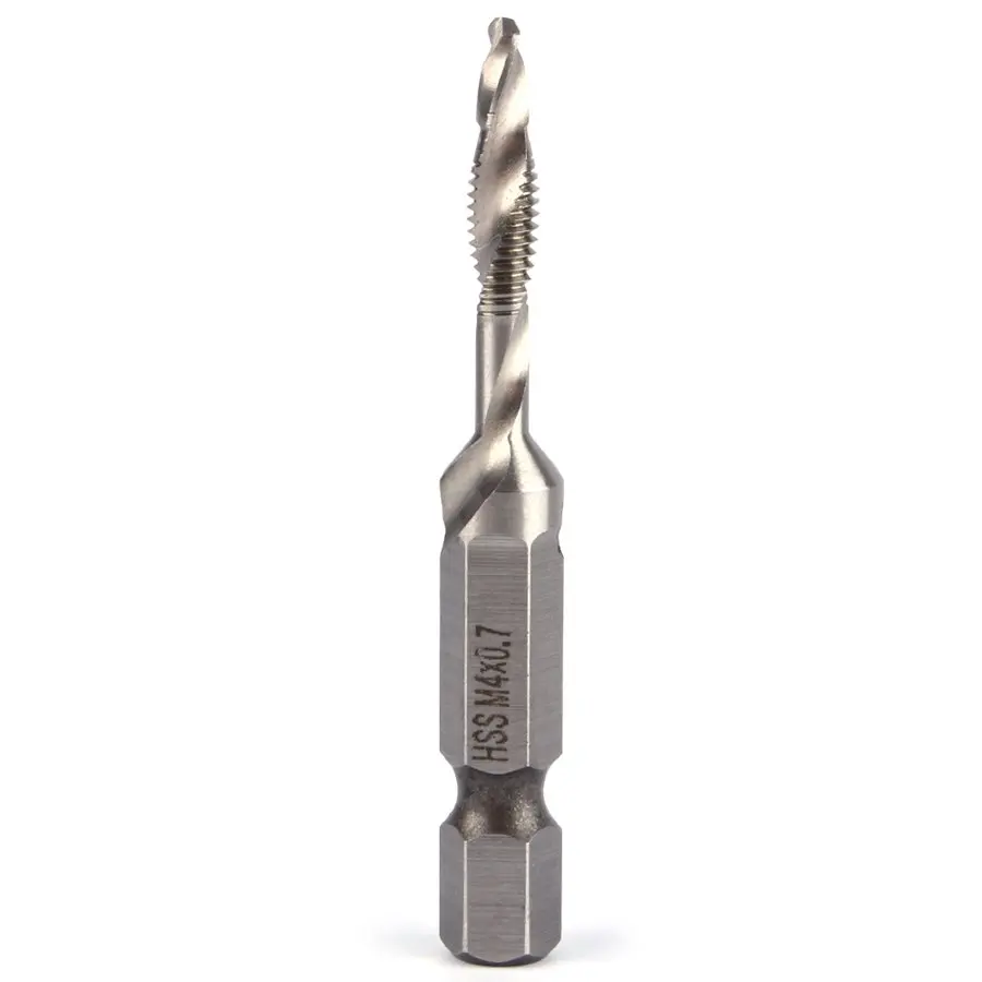 Jogo Brocas Macho HSS M3-M10 Sextavado 1/4" para Metal Macio - Imagem 4
