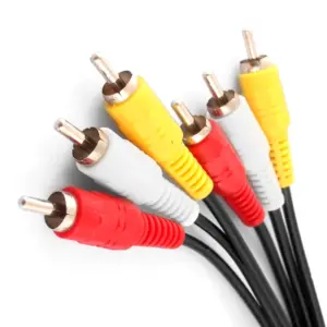 cabo rca 3 macho audio video 1m