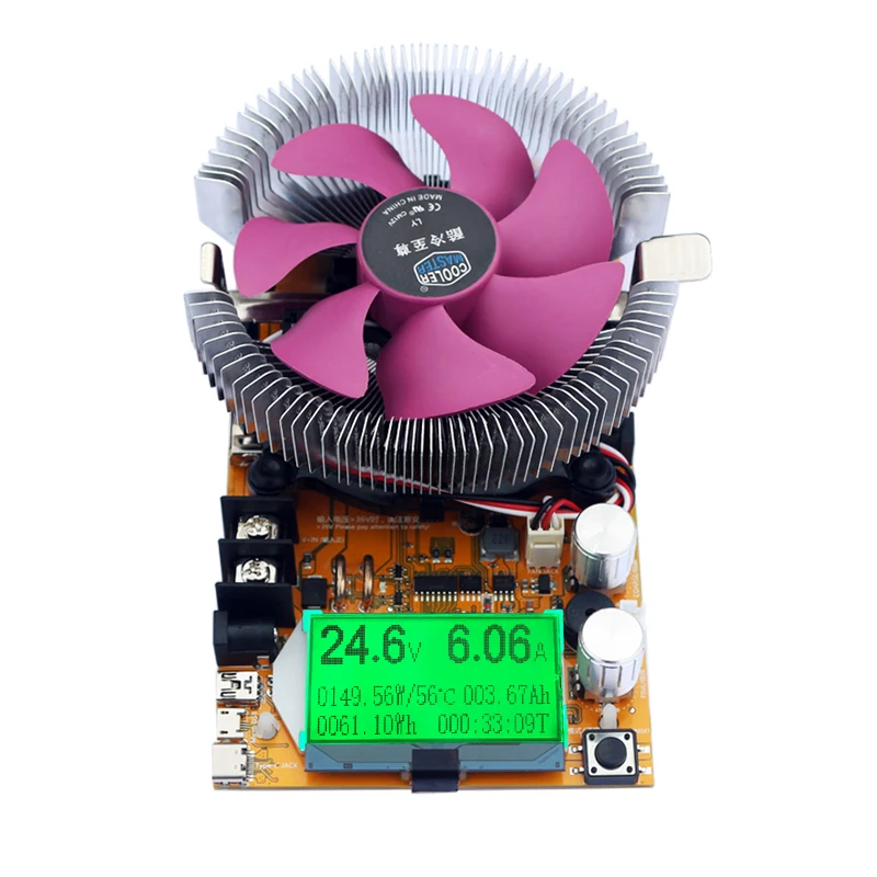 Testador de carga eletrônica USB 150W 20A 200V - Imagem 6