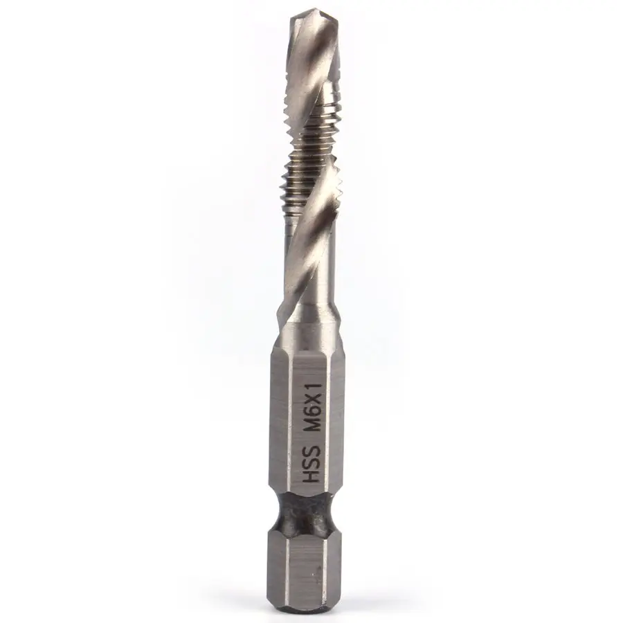 Jogo Brocas Macho HSS M3-M10 Sextavado 1/4" para Metal Macio - Imagem 5
