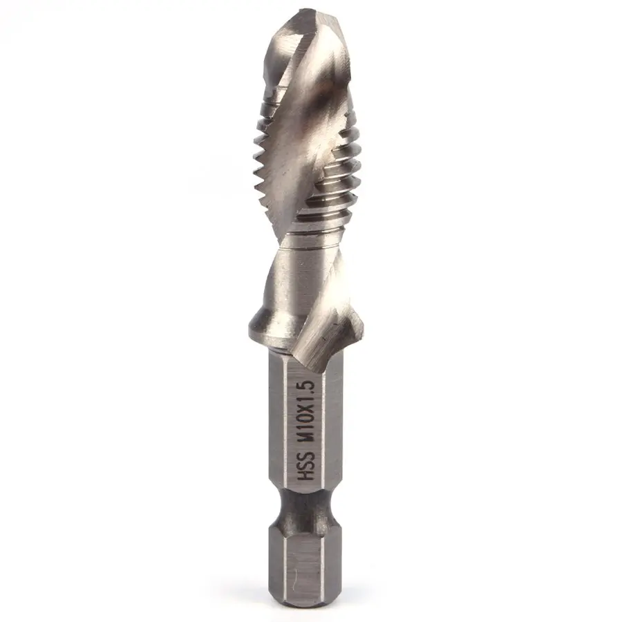 Jogo Brocas Macho HSS M3-M10 Sextavado 1/4" para Metal Macio - Imagem 2