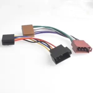 chicote fiação adaptador rádio iso