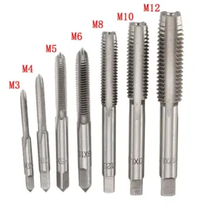 kit machos rosca métrica m3 m12