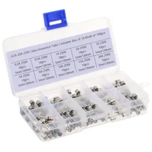 kit fusíveis de vidro 5x20mm