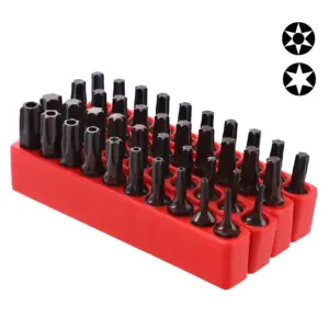 jogo bits torx magnéticos com furo