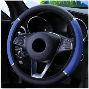 capa de volante couro pu 37-38cm