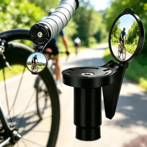 espelho retrovisor convexo bicicleta guidão