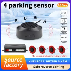 sensor de estacionamento 16,5mm 4 sensores