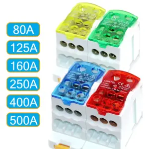 bloco terminal elétrico trilho din ukk250a