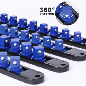 Organizador de Soquetes Giratório 1/4 3/8 1/2 Polegadas