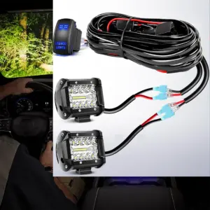 chicote elétrico 12v barra led