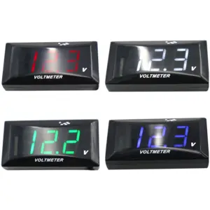voltímetro digital led 12v 150v