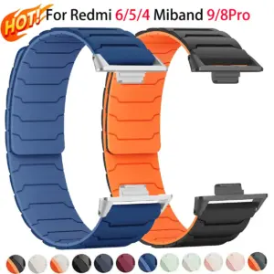 pulseira magnética silicone redmi watch mi band pro