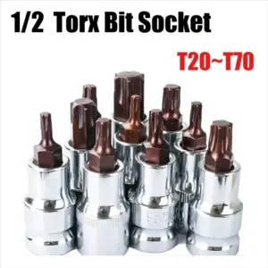 jogo de soquetes torx 1/2 polegada