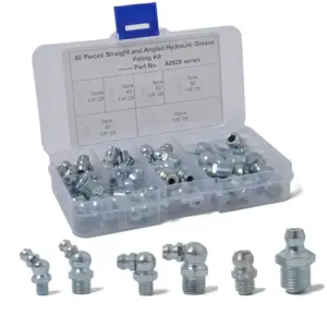 kit engraxadeira bico zerk 1/4 1/8