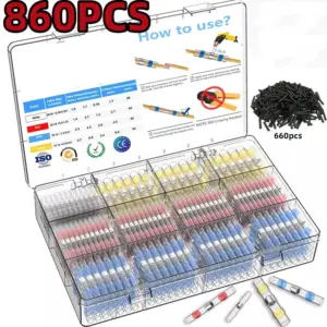 kit conectores fio termoretrátil solda
