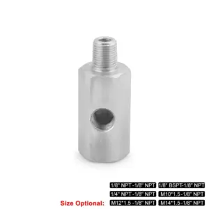 adaptador t sensor pressão óleo npt 1/8