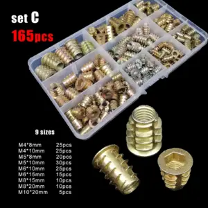kit porcas de inserção rosqueadas m4 m5 m6 m8