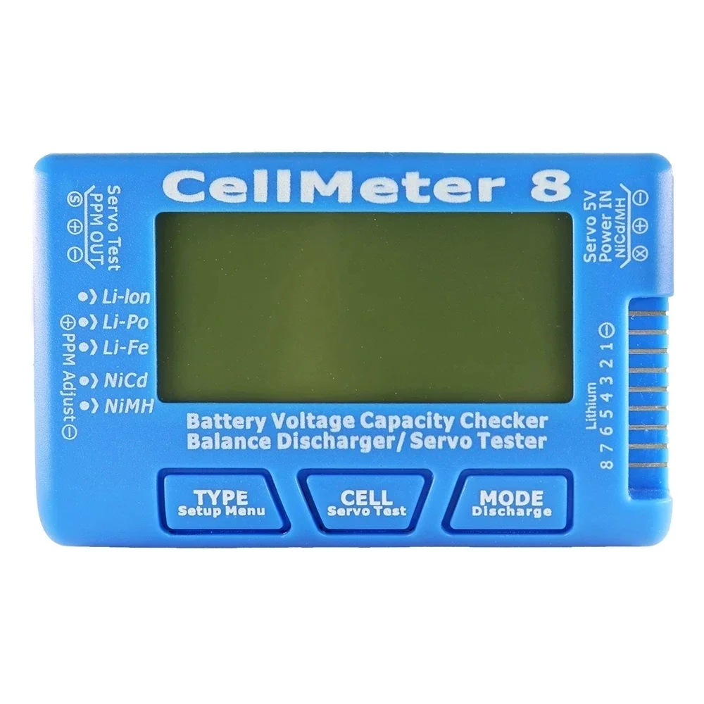 Verificador de Bateria Digital RC CellMeter 7/8 2-8S LiPo LiFe Li-ion NiMH - Imagem 5