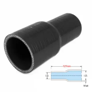 mangueira redutora reta silicone 102mm