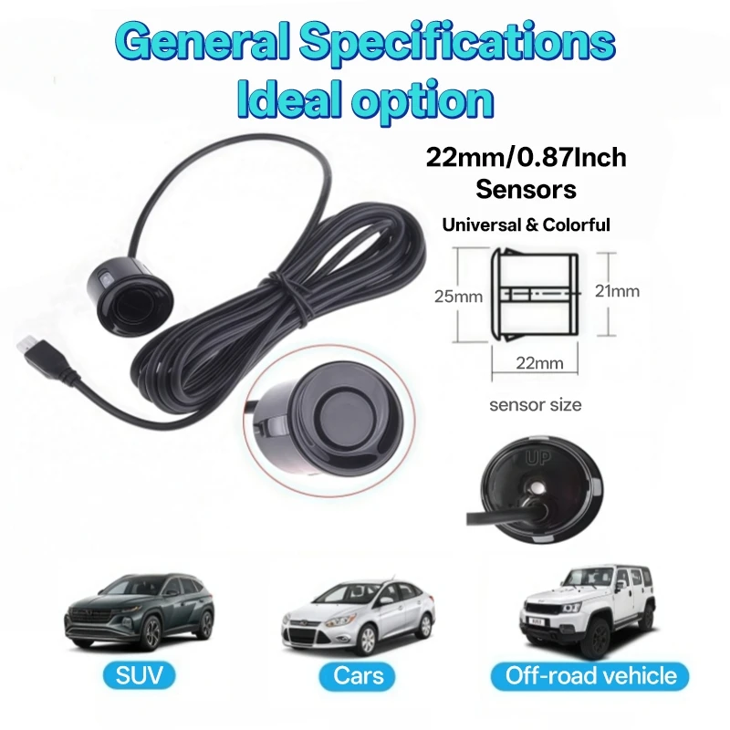 Sensor Estacionamento 4 Pontos LED Buzzer 12V - Imagem 5