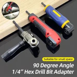 adaptador angular 90 graus parafusadeira bits 1/4