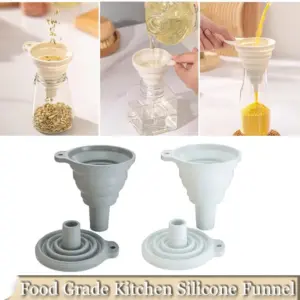 funil dobrável de silicone