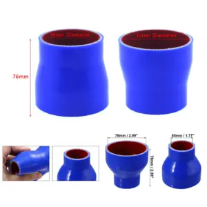 redutor de mangueira de silicone 0 graus universal