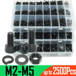 kit parafusos sextavados m2 m3 m4 m5 m6