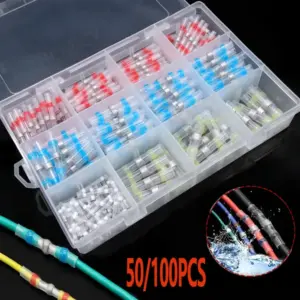conector de fio termo retrátil com solda