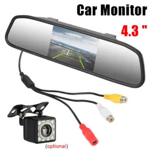 monitor retrovisor 4.3 polegadas 12v