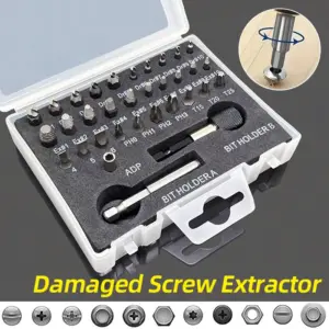 kit extrator parafuso danificado 22 peças