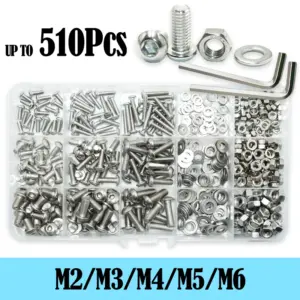 parafuso sextavado botão aço inox m2 m3 m4 m5 m6