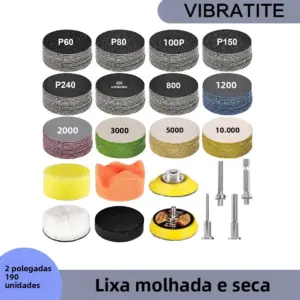kit discos lixa 2 polegadas 60 a 10000 grãos