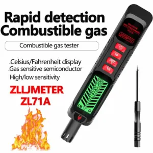 detector de vazamento de gás combustível recarregável