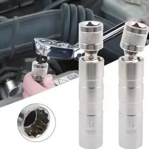 soquete vela ignição 14mm 16mm magnético