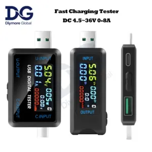 testador usb 10 em 1 voltímetro amperímetro