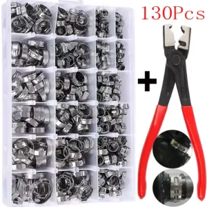 kit abraçadeiras orelha stepless inox