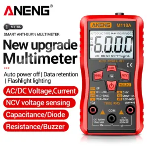 mini multímetro digital aneng m118a