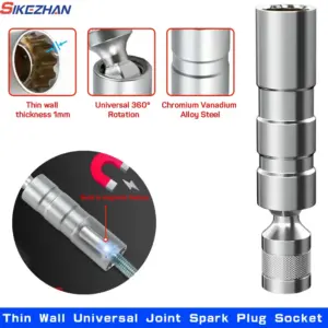 soquete vela ignição 16mm magnético
