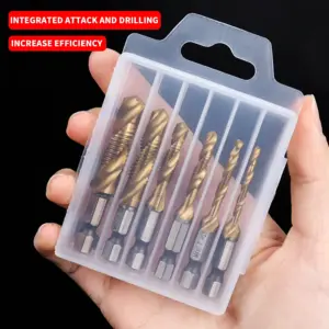 conjunto broca macho combinado 6 peças